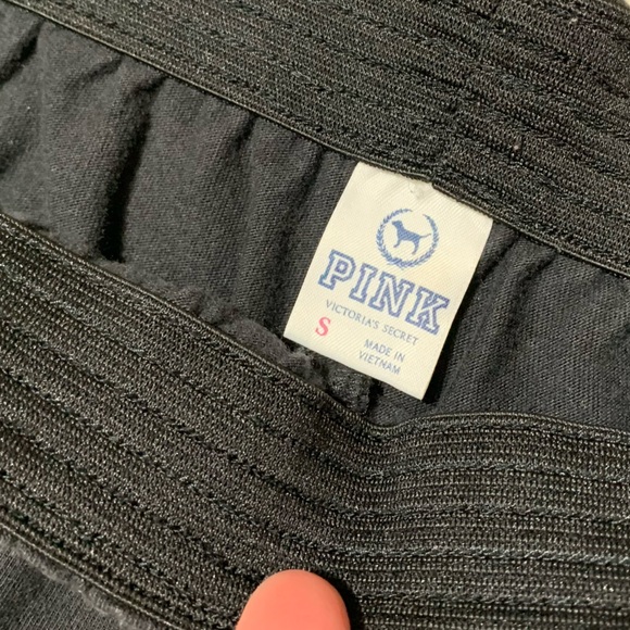 4 for $10 PINK EUC Black & White Cotton Blend Elastic Waist Shorts size Small - Picture 5 of 9